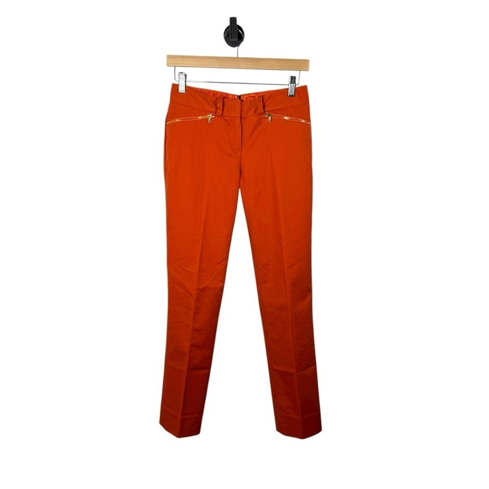 Tahari Women’s Classic Ankle Length Trousers in Orange Size 2